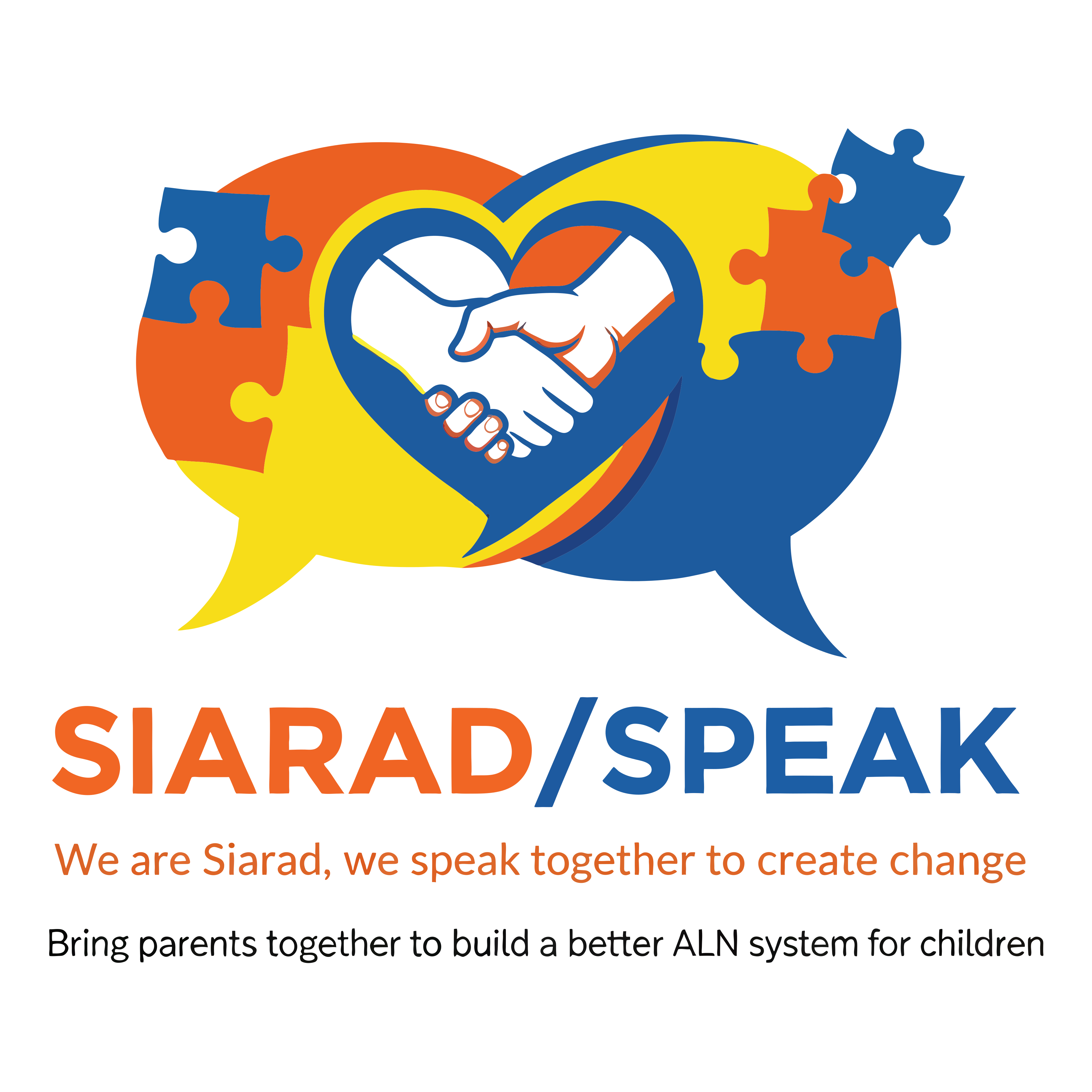 Siarad/Speak emblem